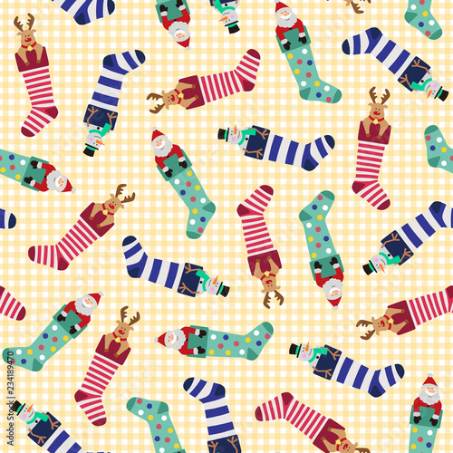 クリスマスの靴下パターン,