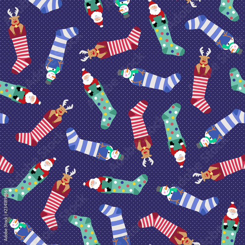 クリスマスの靴下パターン,