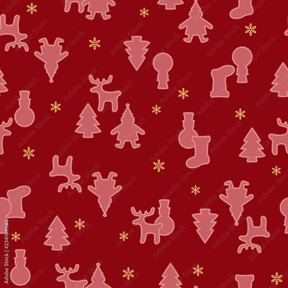Fototapeta premium クリスマスのイメージパターン,