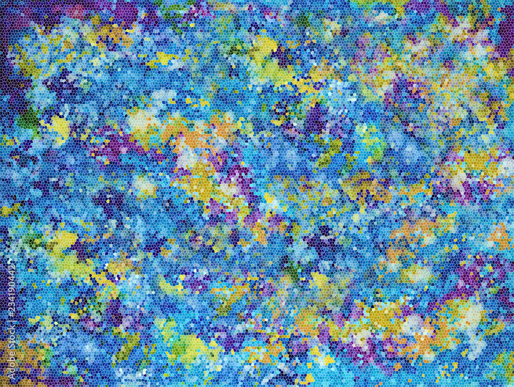 Background - abstract multicolored mosaic, space, galaxy