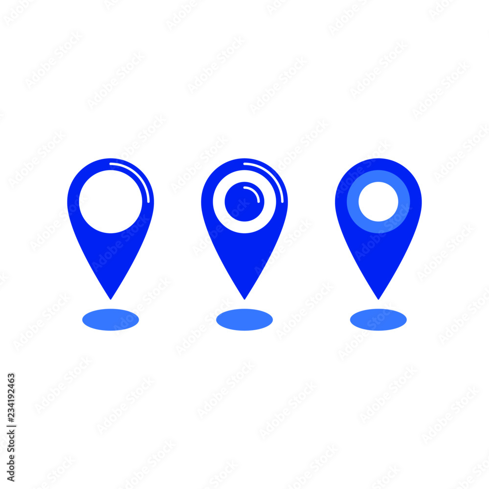 Location icon, map pin vector symbol Location icon, map pin vector symbol