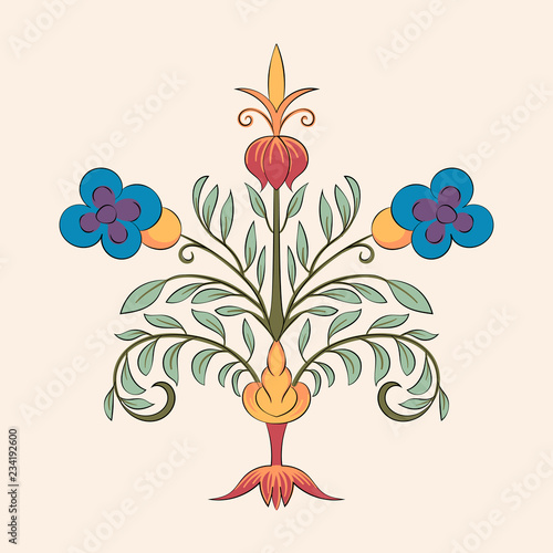Vintage flourish ornament illustration