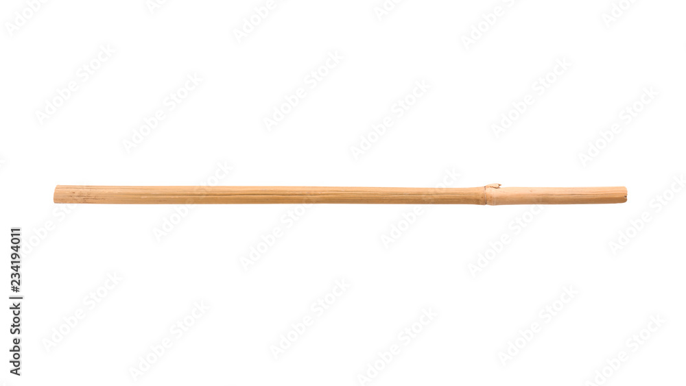 Naklejka premium Dry bamboo stick on white background