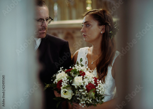 Anxious bride having second thoughts