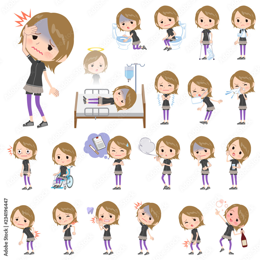 Short hair women Sportswear_sickness Short hair women Sportswear_sickness