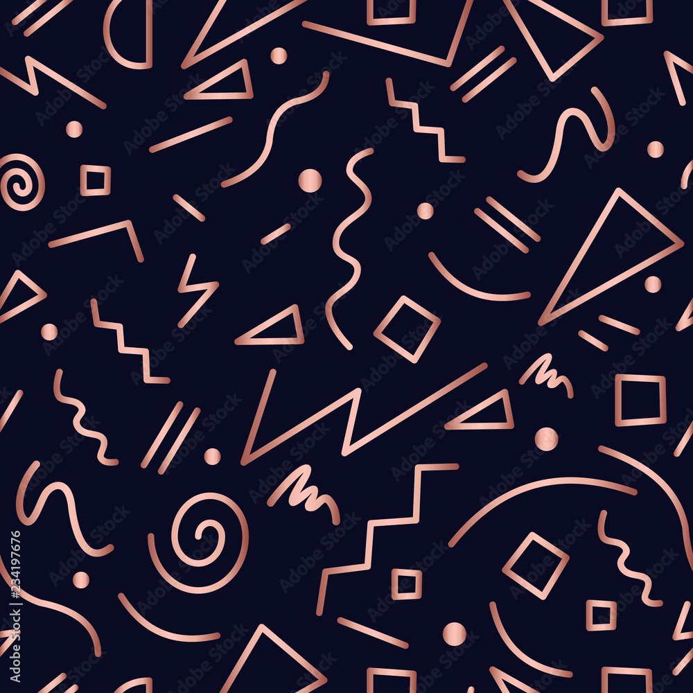 Copper 80s retro seamless pattern background Copper 80s retro seamless pattern background