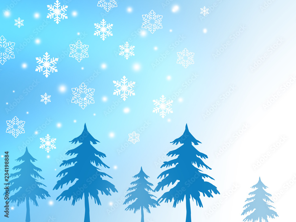 クリスマス　クリスマス背景　雪の結晶　fフレーム　雪片