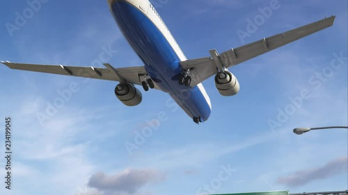 Airplane Landing Toamasina photo