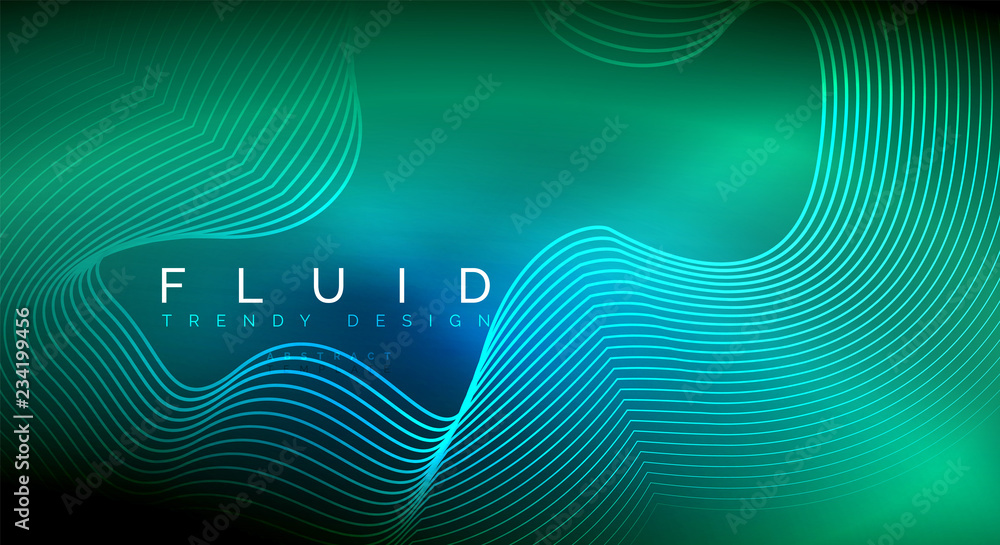 Digital flowing wave particles abstract background Digital flowing wave particles abstract background