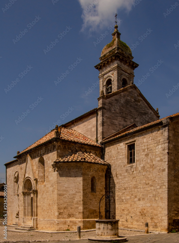Church San Quirico d'Orcia Tuscany