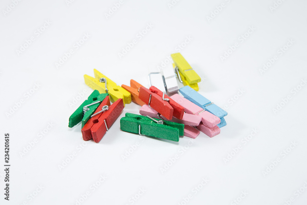 Colorful Wood Cloth clamp