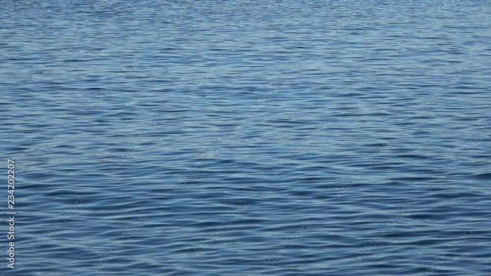 Blue rippling water and the sound of waves Blue rippling water and the sound of waves