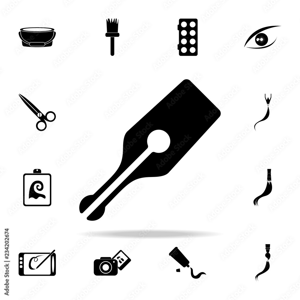 ink pen icon. Art and painting icons universal set for web and mobile ink pen icon. Art and painting icons universal set for web and mobile