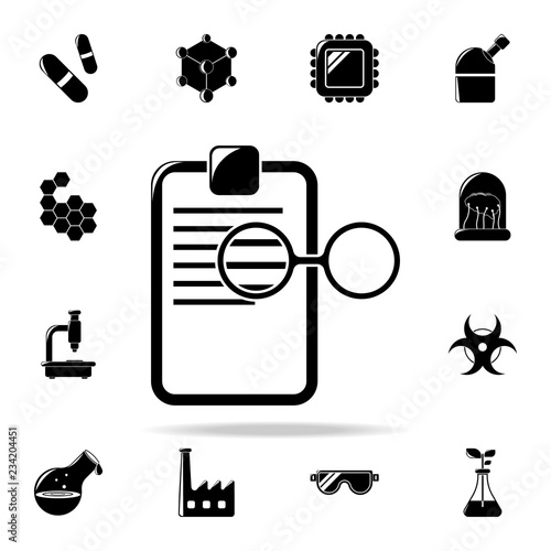 recipe and glasses icon. The science icons universal set for web and mobile
