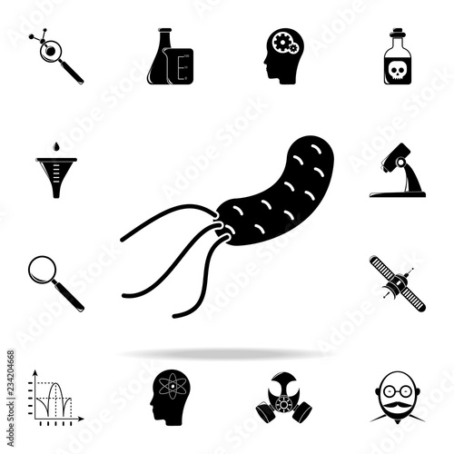 bacterium icon. The science icons universal set for web and mobile