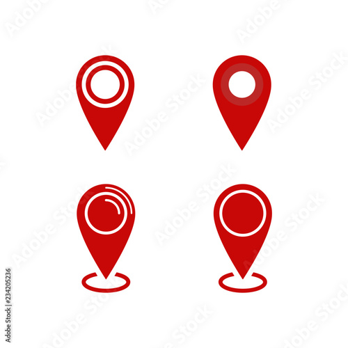 Free Download Set of location icons, map pin vector symbols - GFXLoad