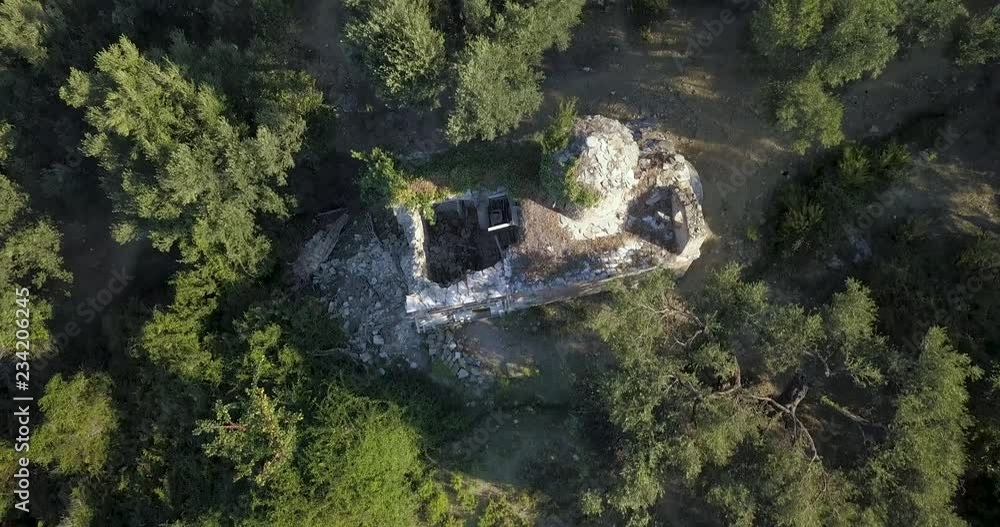 Ruins of an old church falling apart located in Lukova / Lukove, Albania Ruins of an old church falling apart located in Lukova / Lukove, Albania