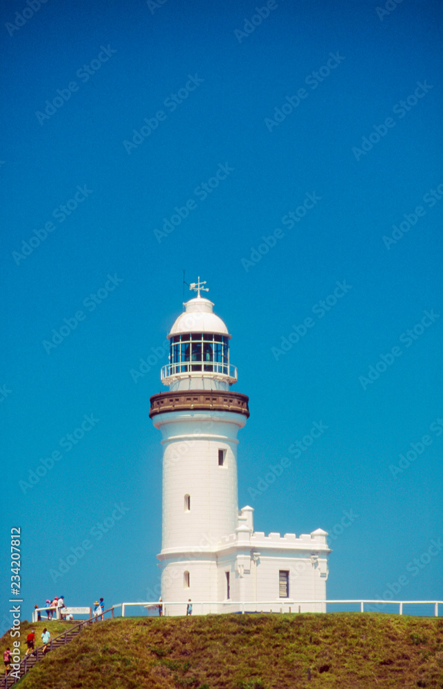 Cape Byron Lighthouse, Byron Bay, Northern Rivers, New South Wales, Australia. The most easterly point of the Australian mainland.