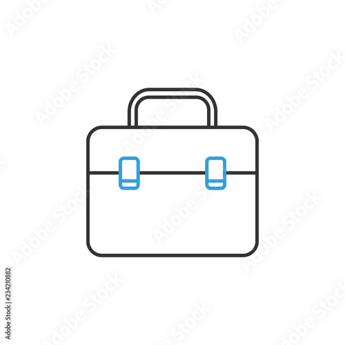 finance case 2 colored line icon. Simple colored element illustration. case icon outline symbol design from finance set