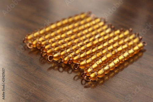 Montessori Golden Beads Ten Bars
