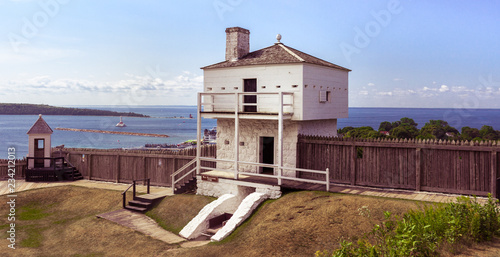 Принти на полотні Fort Mackinac Blockhouse