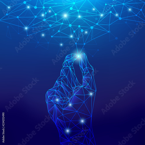 concept of cloud technology, abstract digital technology