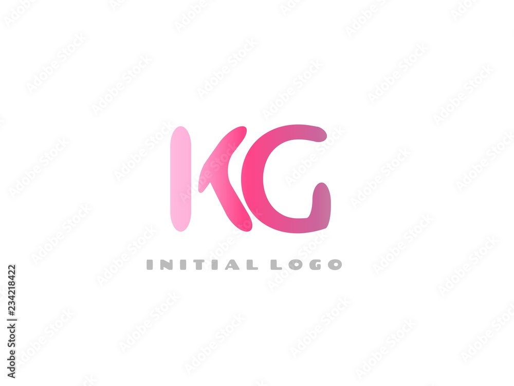 KG Initial Logo for your startup venture