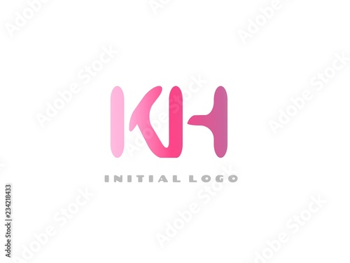 KH Initial Logo for your startup venture