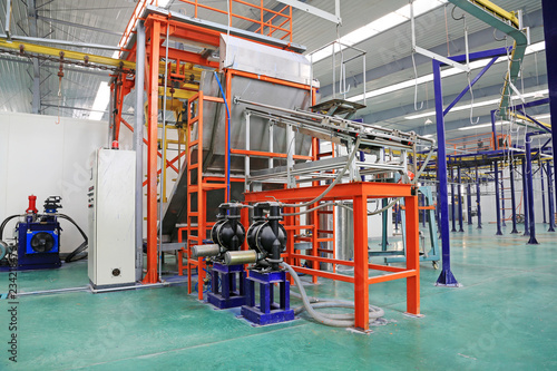 Solar energy production equipment, in a manufacturing enterprise on december 22, 2013, tangshan, china.