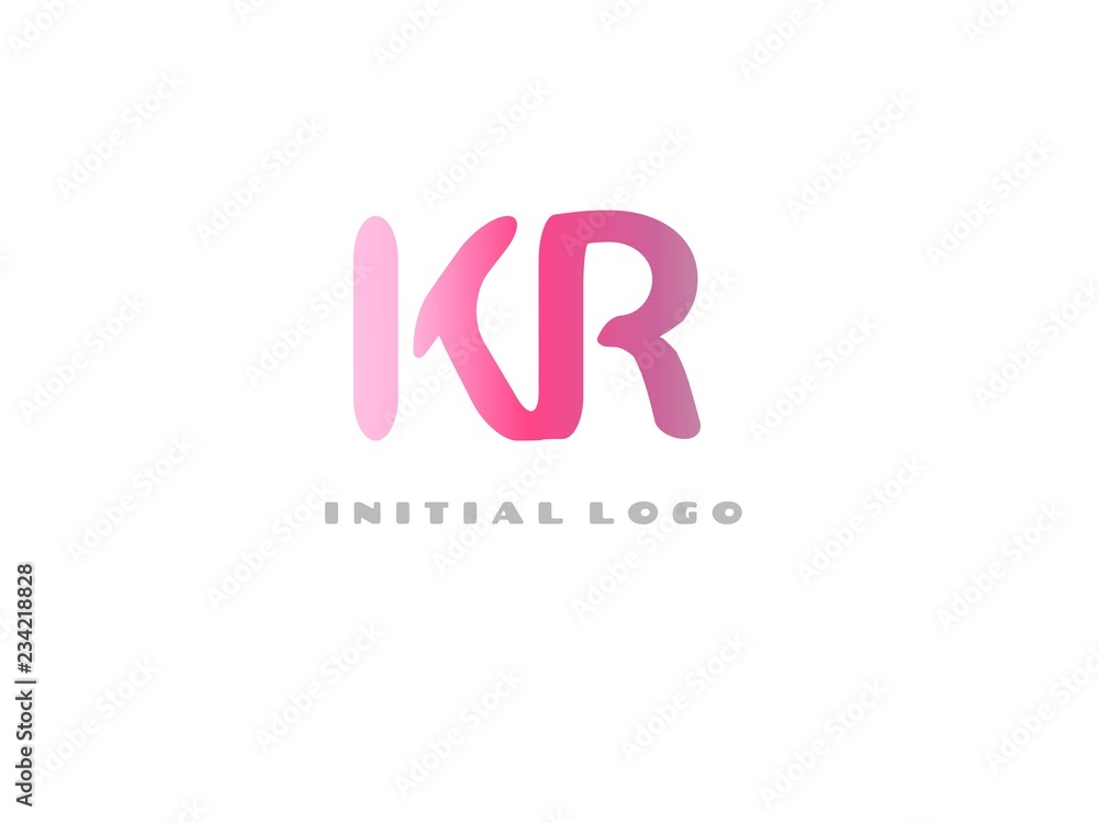 KR Initial Logo for your startup venture KR Initial Logo for your startup venture