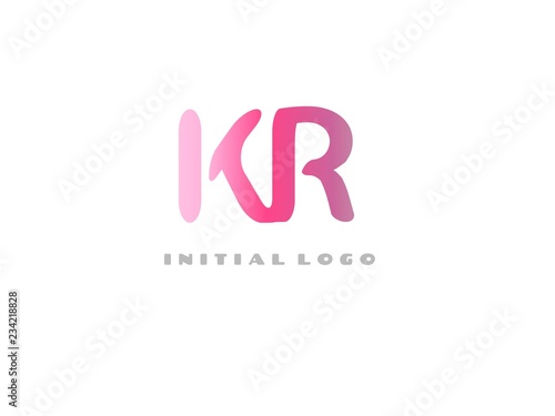 KR Initial Logo for your startup venture