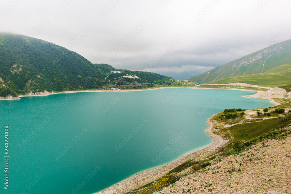 Obraz premium Chechnya, Ichkeria, lake Kezenoyam, Caucasus