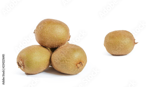 kiwi fruits isolated on white background