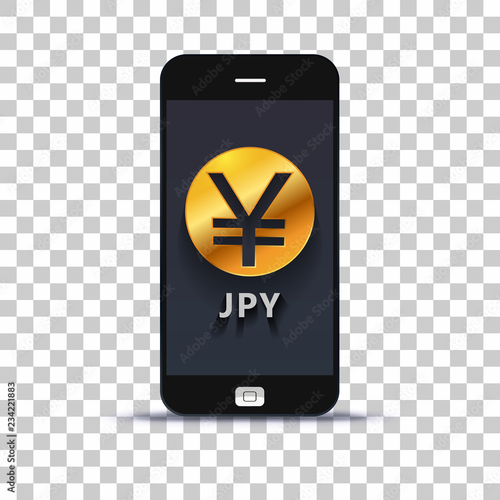 Japanese yen exchange application for mobile pone pasted on photo paper Japanese yen exchange application for mobile pone pasted on photo paper