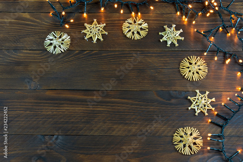 Christmas decoration on a wooden table