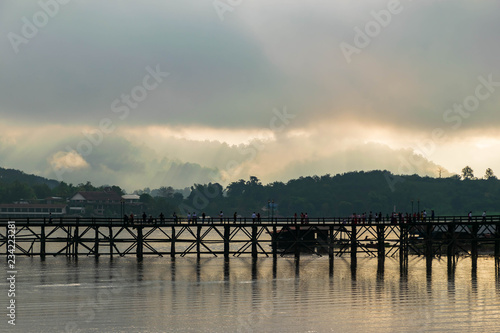 Landscape view of Sangkhlaburi.