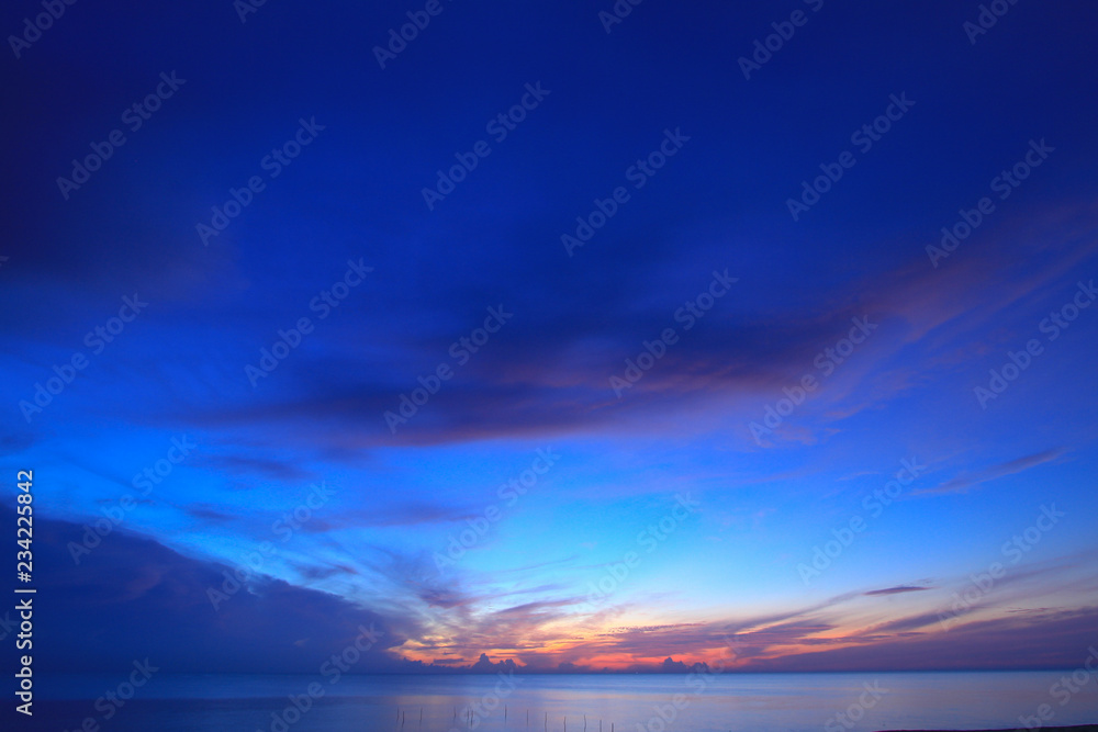 Beautiful sky at twilight time Beautiful sky at twilight time