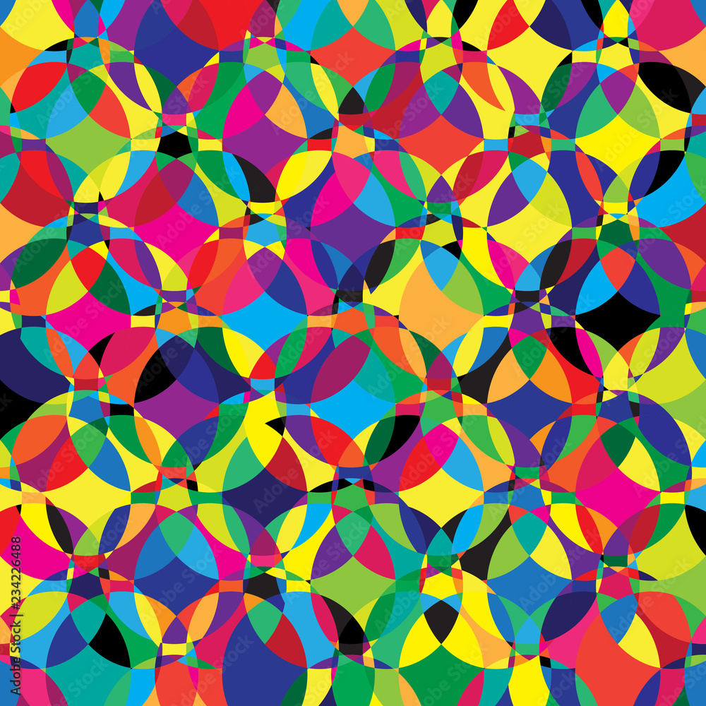 Vector abstract background. Kaleidoscope geometric colorful back