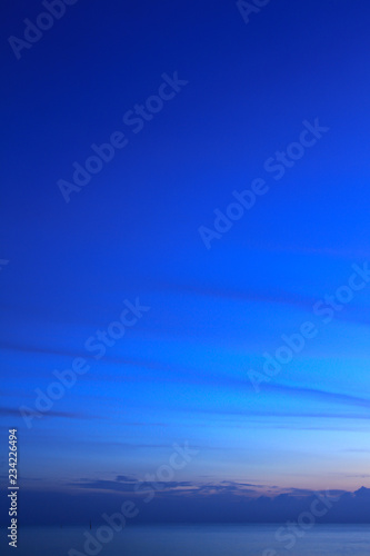 Beautiful sky at twilight time