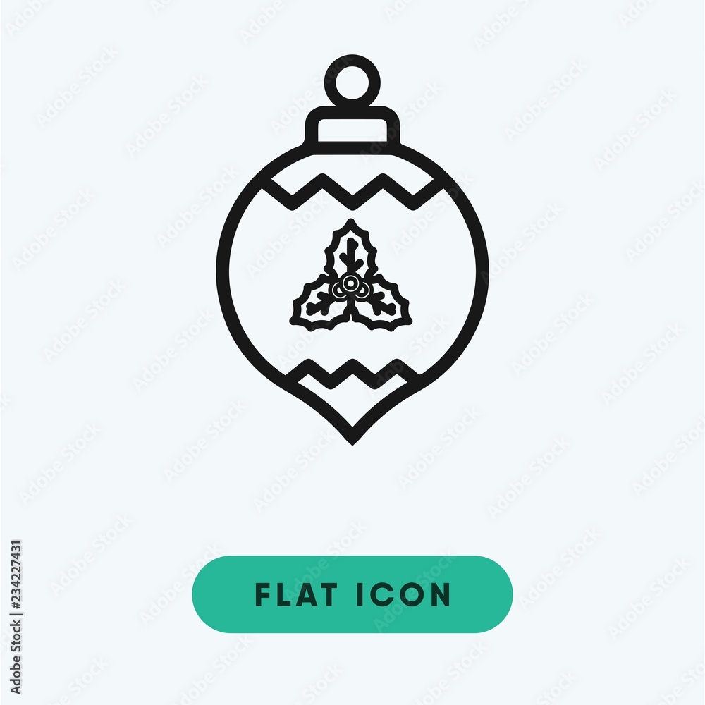 Bauble vector icon Bauble vector icon