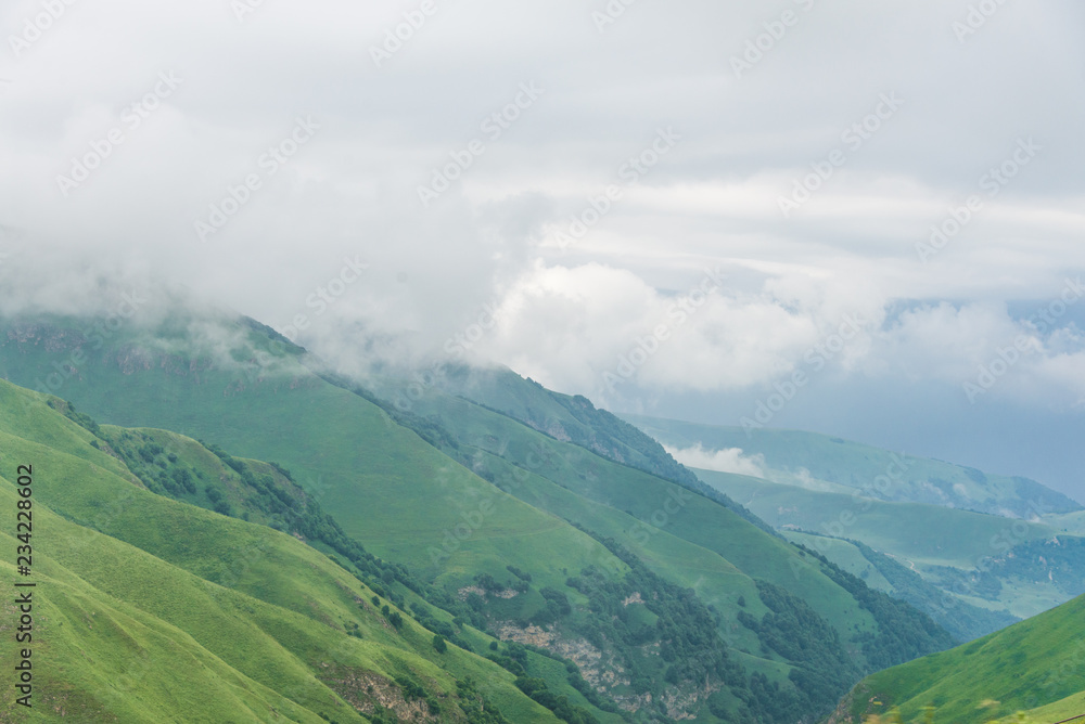 Naklejka premium Mountains of Chechnya, Chechnya, Chechen Republic