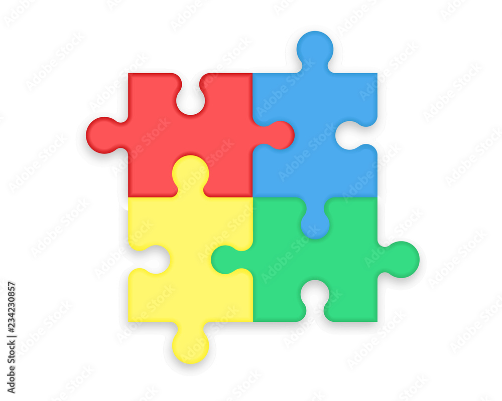 Puzzle flat style Puzzle flat style