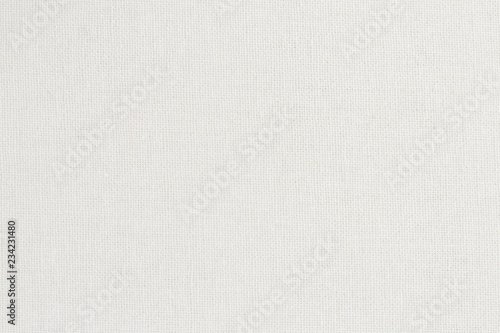 Biała bawełniana tkanina tekstura tło, wzór naturalnego materiału.