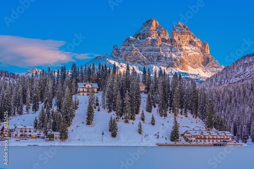 Lago di Misurina, Dolomiti, Tre Cime di Lavaredo photo