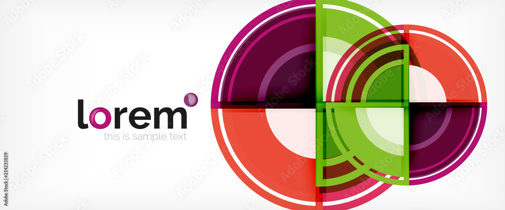 Multicolored round shapes abstract background Multicolored round shapes abstract background