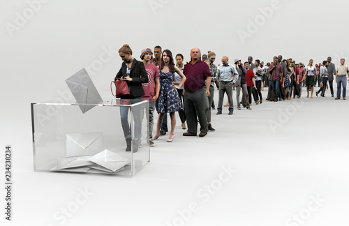 votantes elecciones photo