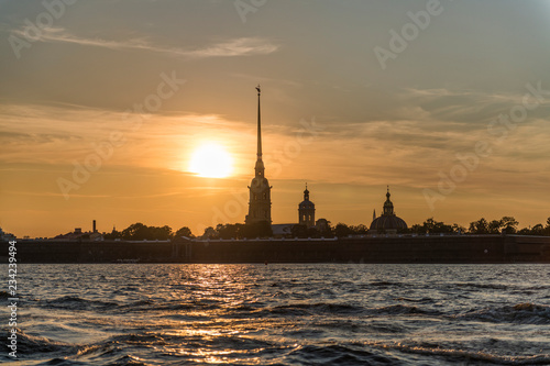 View of St. Petersburg from the colonnade of St. Isaac's Cathedral.