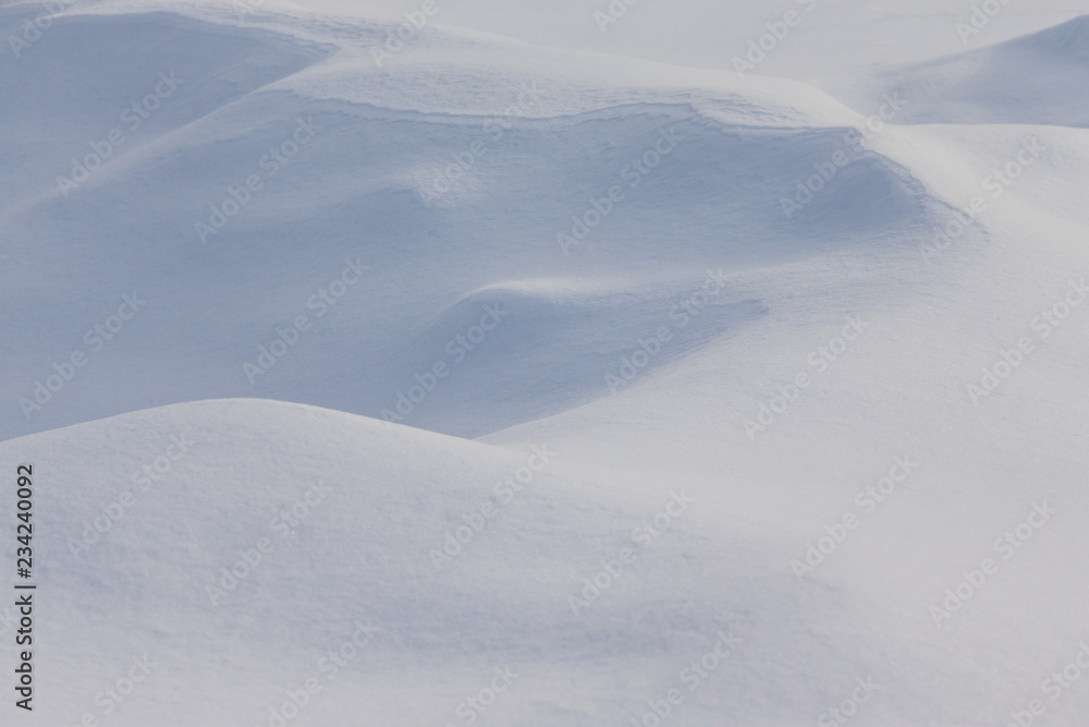 Snowdrift surface like a toy bear muzzle. Selective focus. Shallow depth of field Snowdrift surface like a toy bear muzzle. Selective focus. Shallow depth of field
