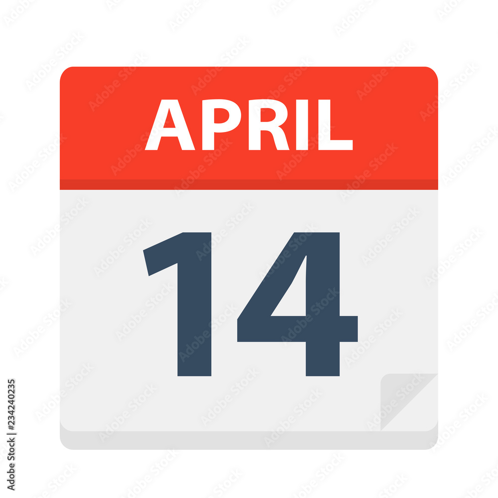 April 14 - Calendar Icon April 14 - Calendar Icon