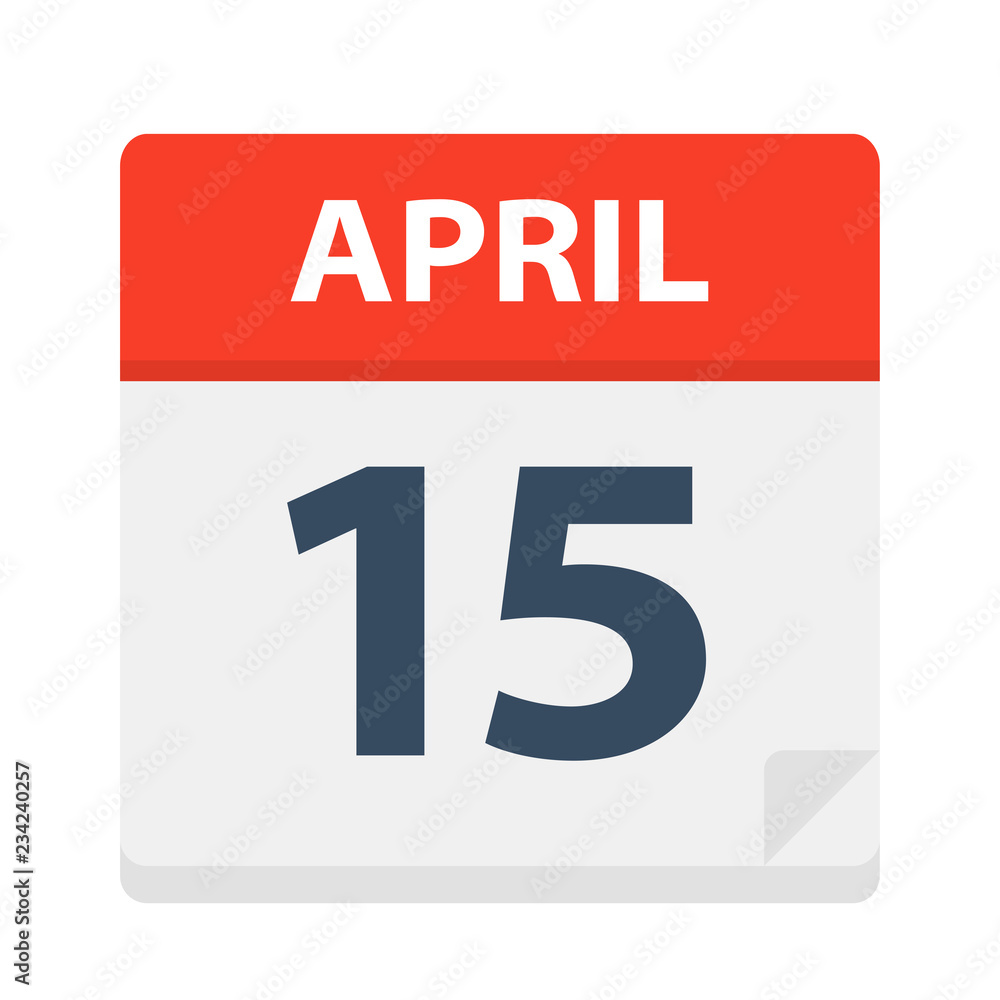 April 15 - Calendar Icon April 15 - Calendar Icon